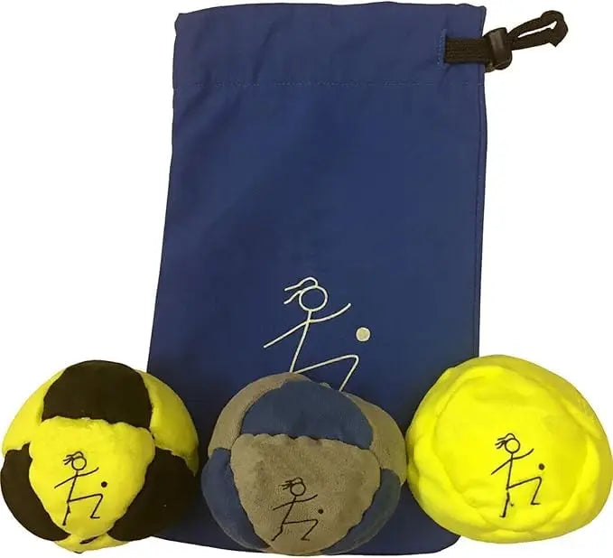 DirtBag Hacky Sacks Ball,Assorted Hacky Sack Footbag Bulk Hand-Made Sand Filled for Adults, Juggling Balls for Party &Trainin