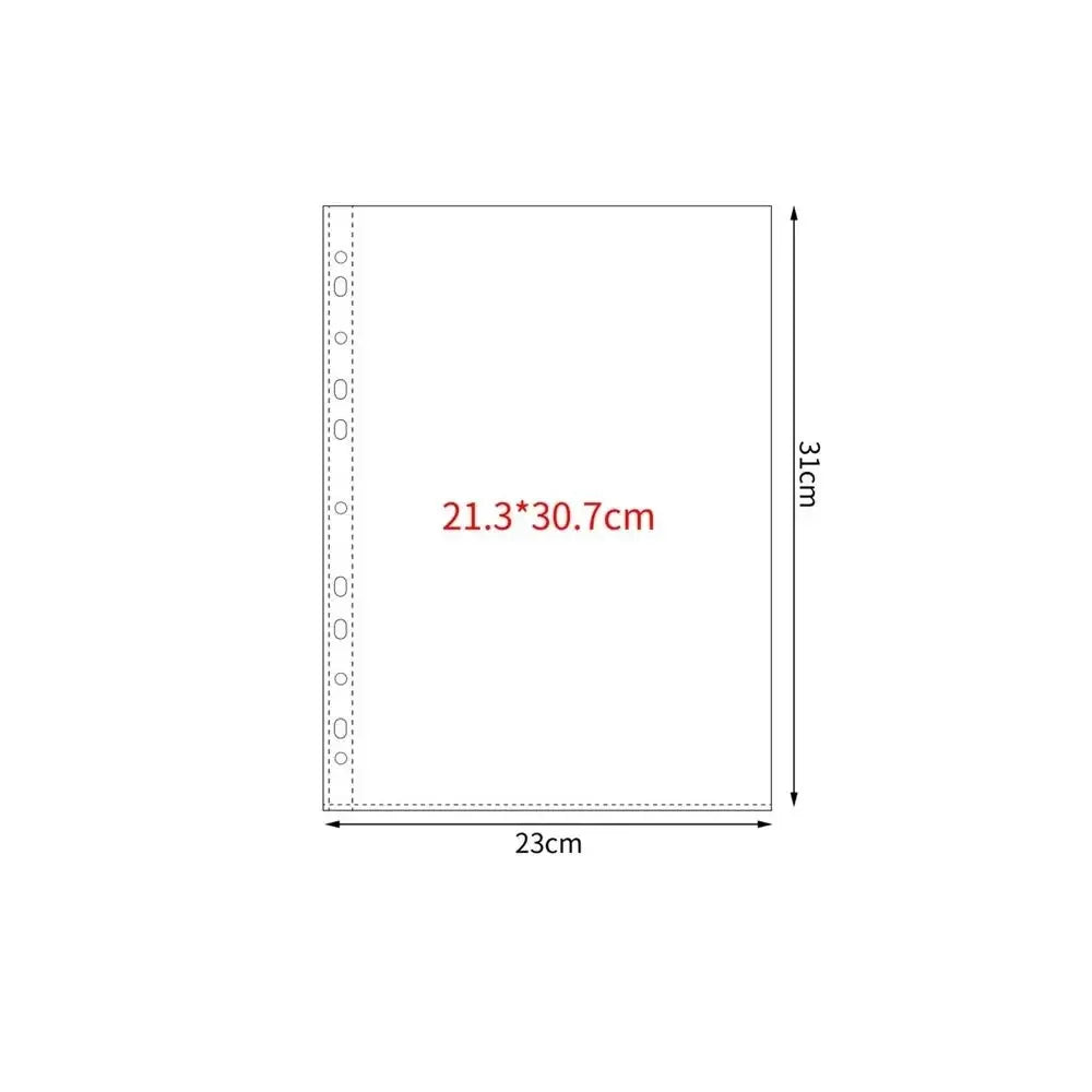 A4 Kpop Photocard Binder Sheets Multiple Pockets Sleeve PP Acid Free Photo Album Refill Pages Card Stamp Die Jewelry Storage 