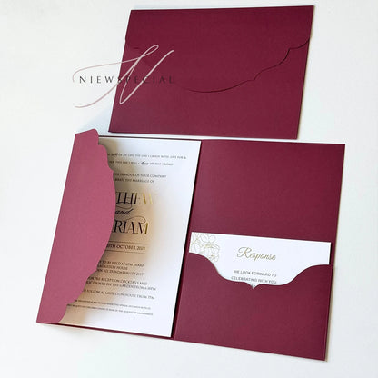 10pcs/20pcs/25pcs Blank Pocketfold Card Invitation DIY wedding paper envelope，DIY invitation,custom invitation,light pink