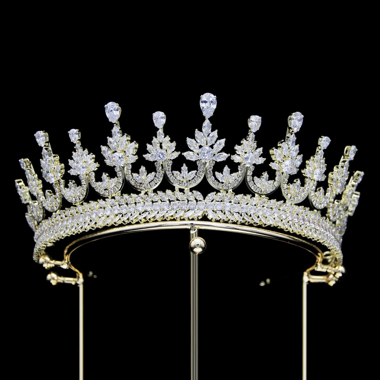 Luxury Bride Crowns For Wedding Headdress Cubic Zirconia CZ Princess Women Crown Tiaras Bridal Headband Prom Jewelry Headpiec