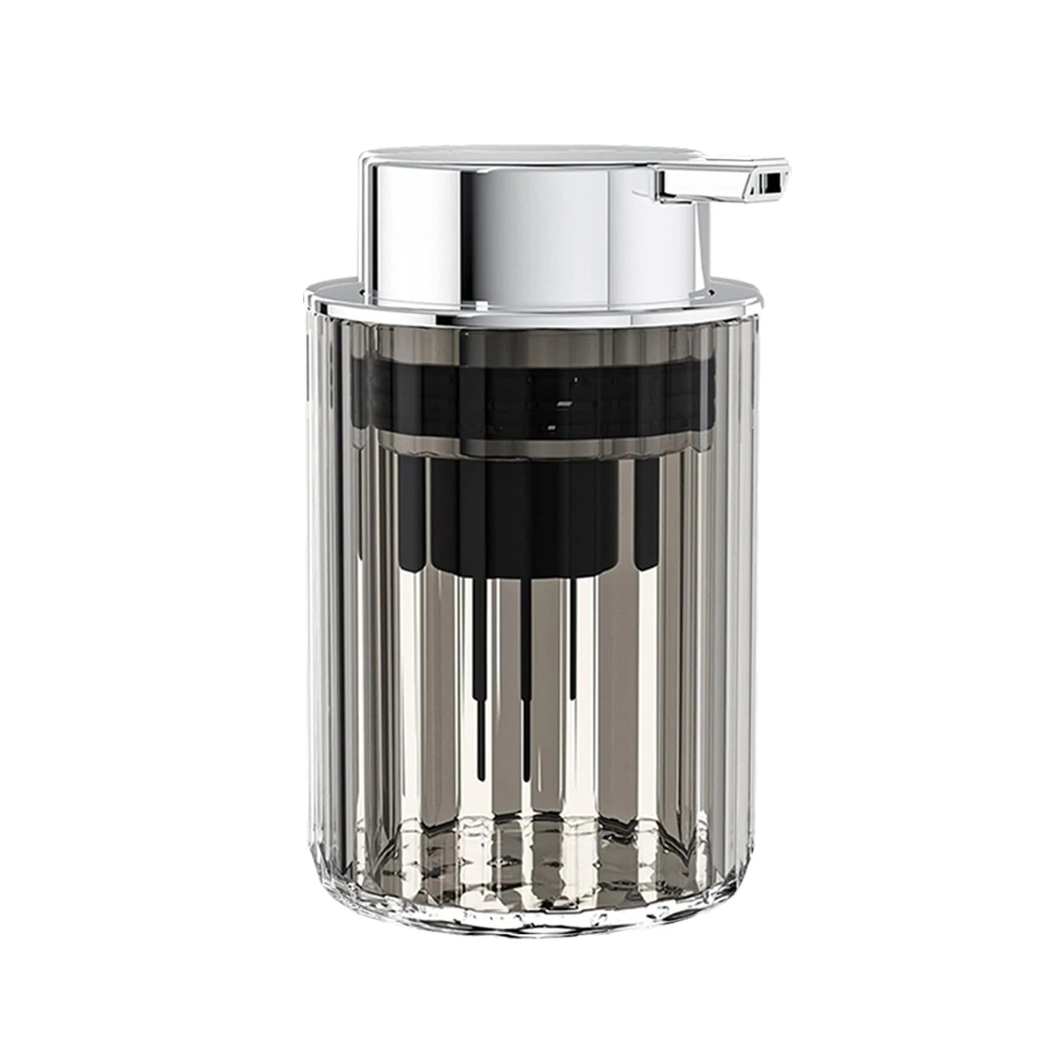 Hands Foaming Soap Dispenser for Bathroom Liquid Soap Mousse Bottle Refillable Kitchen Push-type Dish Soap Container - gray