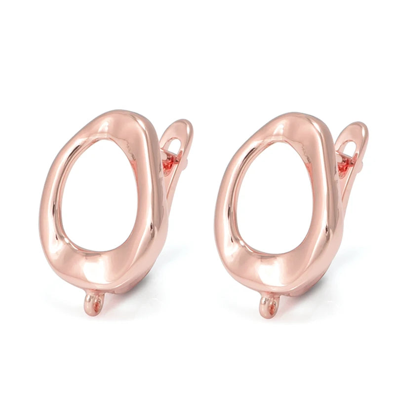Silver Color Brass Earring Hooks for DIY Jewelry Making Handmade Silver Color Jewelry Accessories Findings Eawires - Rose Gol