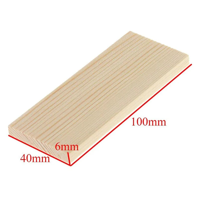 10pcs Unfinished Wood Rectangle Board for Paintings, Natural Pine Wooden Blocks Panels Plank, for DIY Art Crafts Dollhouse
