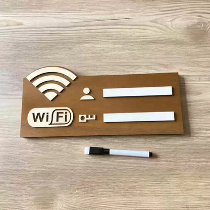 1pc Rustic Wooden WiFi Password Sign, Vintage Wall-Mounted Wireless Network Indicator Plaque, Multi-Purpose Home Decor Access