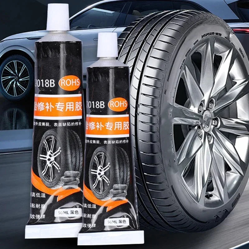 30/50ml Waterproof High Temperature Resistant Tyre Repair Liquid Black Strong Rubber Glues Adhesive Glue Car Repairs Tools