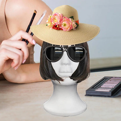 Mannequin Manikin Head Model Foam Wig Hair Lightweight Manikin Head Wig Display Stand For Scarves Jewelry Hats Placement Disp