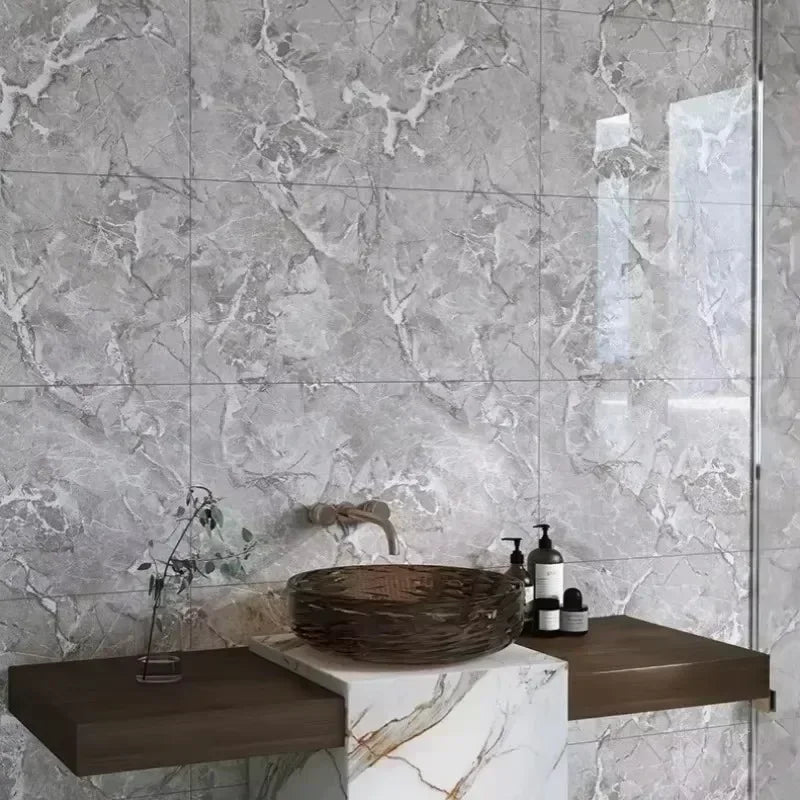 10-50PCS Imitation Marble 3D Ceramic Tile Wall Renovation Decoration Sticker Waterproof Self-adhesive Homeelf-adhesive Wallpa