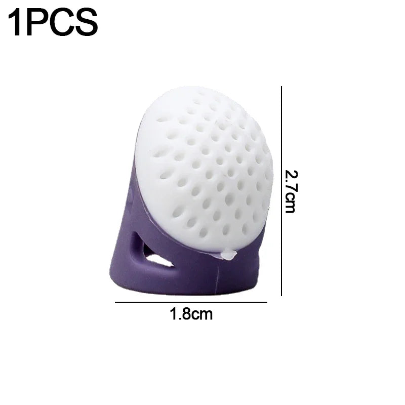 Sewing Thimbles Anti-Slip Finger Covers Multifunctional Silicone Thimbles Finger Tips Protectors Household DIY Sewing Supplie