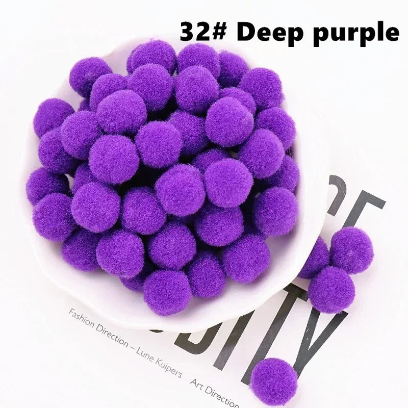 Mini Fluffy Soft Pom Poms Pompoms Ball,Handmade Craft Toys,Wedding Christmas Decor,DIY Sewing Supplies,8mm,10mm,15mm,20mm,30m