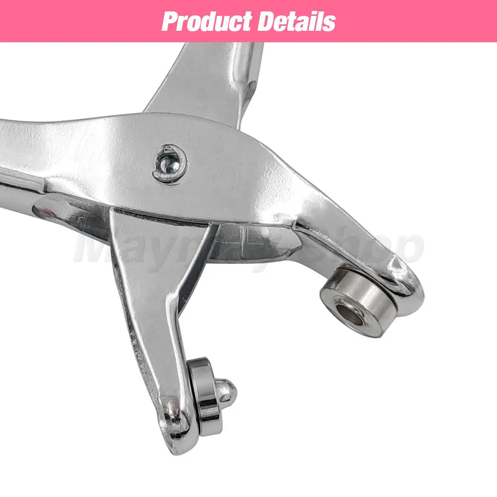 4mm/6mm/12mm Eyelet Grommet Install Plier With 100 Sets Eyelet Metal Hole Ring For DIY Cap Bag Clothes Leathercraft Shoes Bel