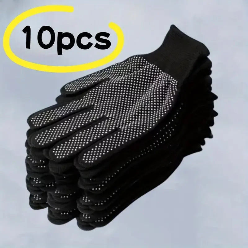 10PCS Nylon Gloves - Breathable Non-Slip for Cycling, Fishing, Camping - Unisex Multicolor - 10pcs A
