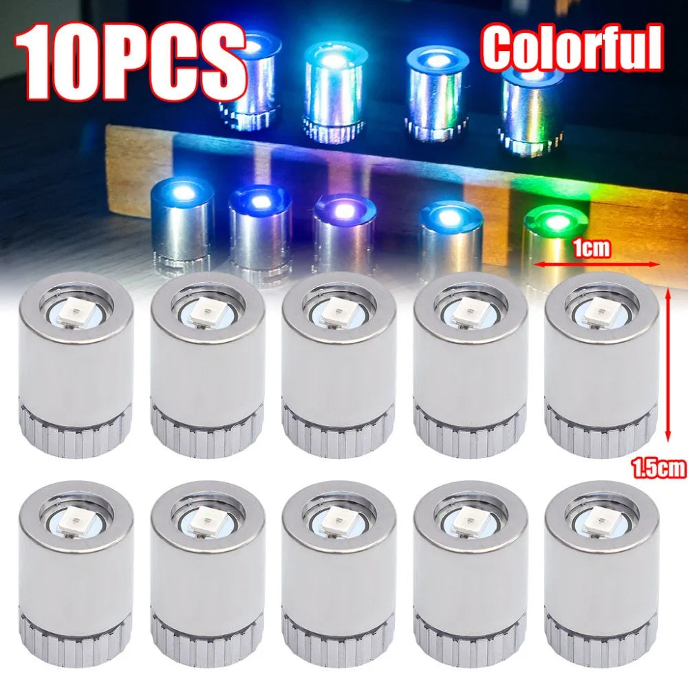 10Pcs Small Mini LED Light Battery Powered Colorful Light Bulb Electronic Toys Accessories Party New Year Holiday Decoration 