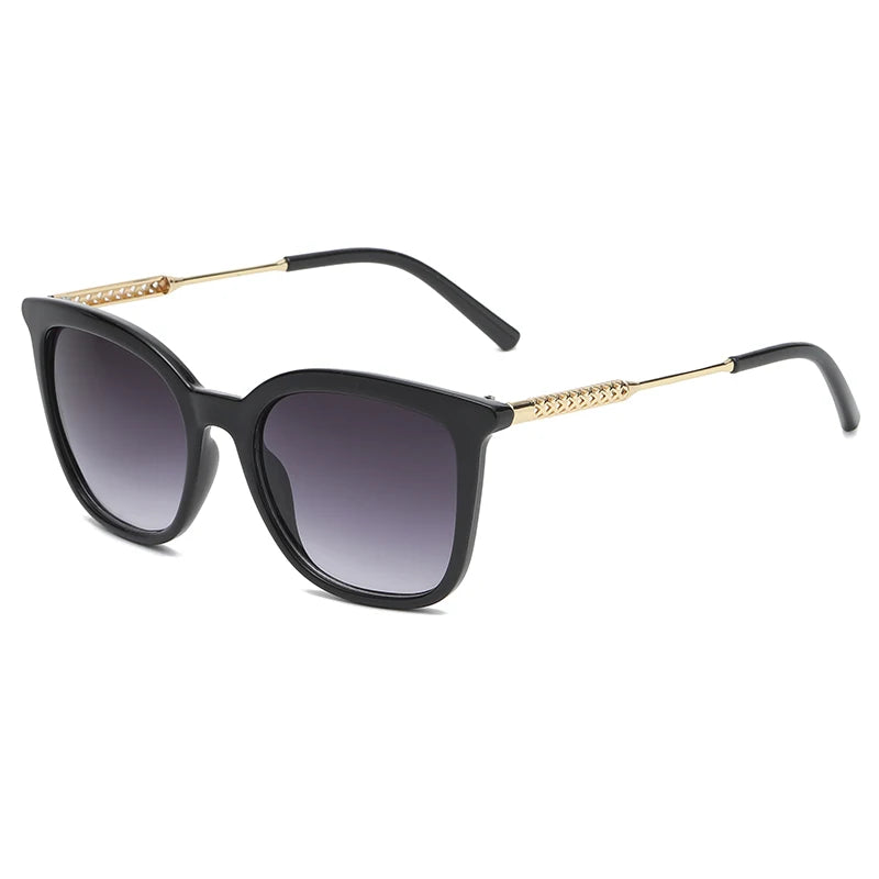 Classic Square Sunglasses Women Men Vintage Brand Sun Glasses Alloy Frame Retro Trend Fashion Style Shades Oculos de sol - bl