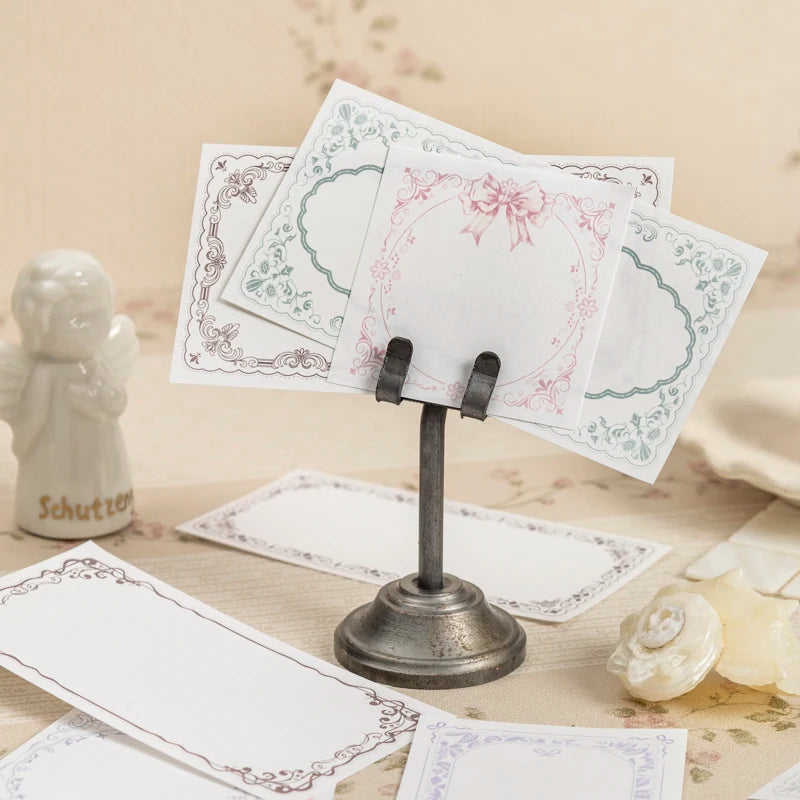 50sheets The Garden By The Seine Vintage Flower Border Memo Pad Creative DIY Journal Material Collage Stationery Note
