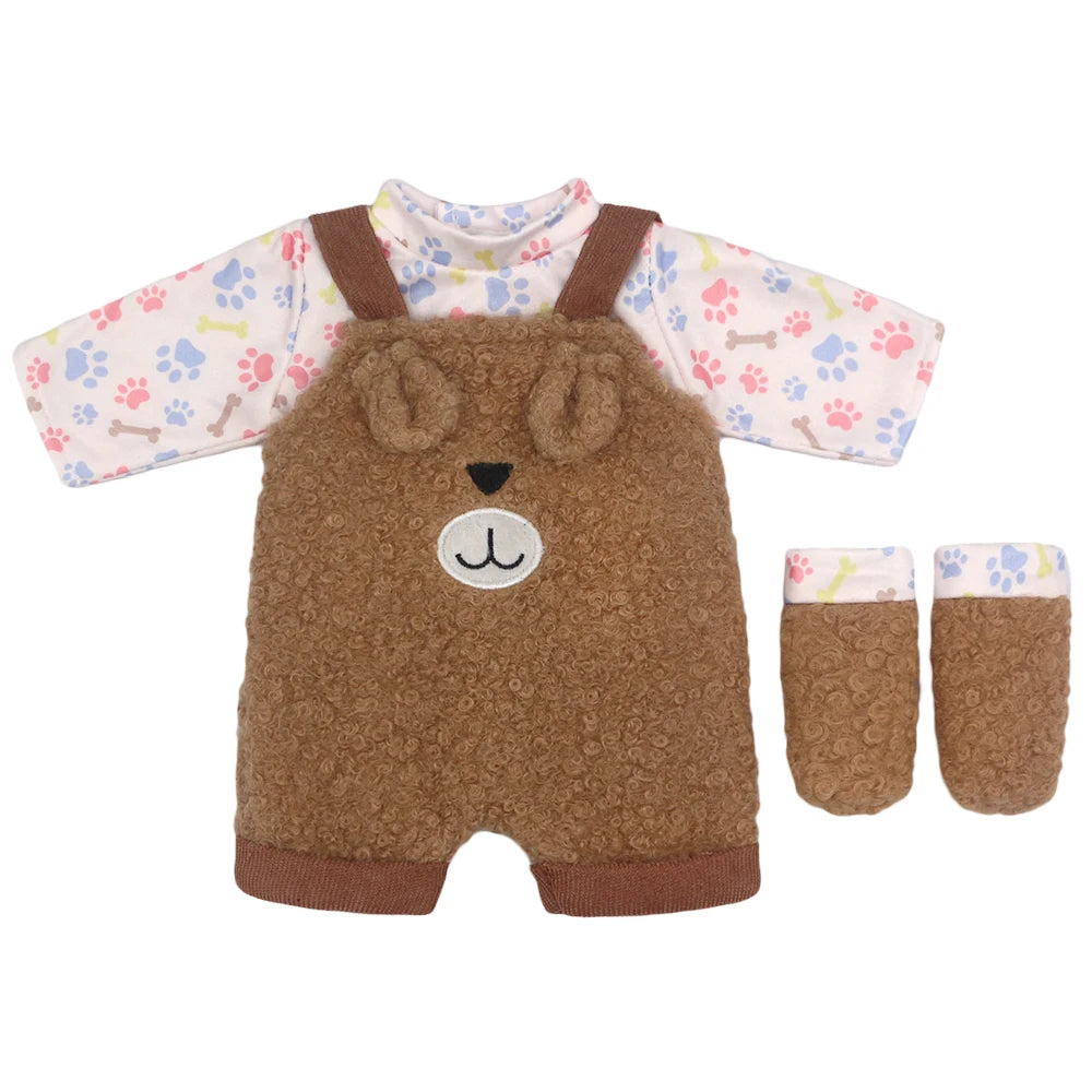 Baby Born Doll Outfits For 13-18 Inch Newborn Doll Cute Jumpers Rompers Suit+Shoes Doll Accessories Festival Birthday Gift - 