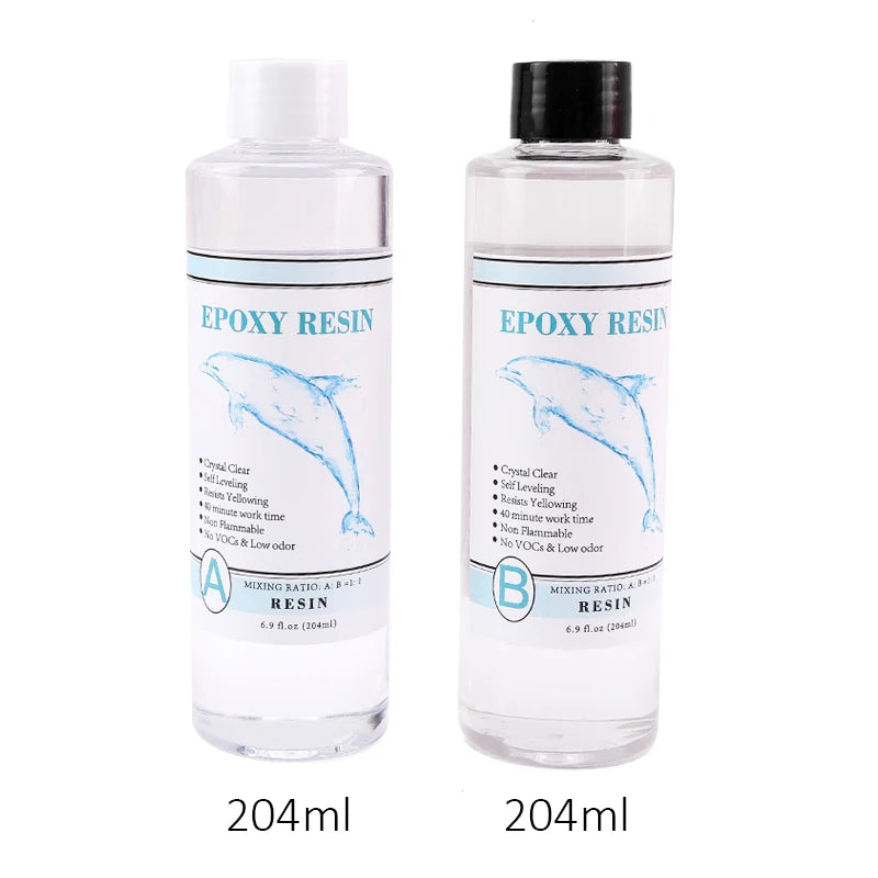 1:1 Clear Epoxy Resin Crystal Clear Art Resin Epoxy 2 Part Epoxy Casting Resin Kit with Measuring Cups, Stick, Silicone Glove