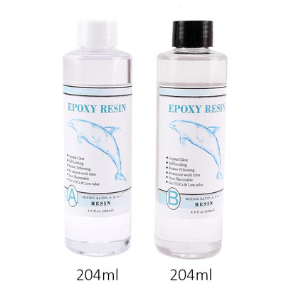 1:1 Clear Epoxy Resin Crystal Clear Art Resin Epoxy 2 Part Epoxy Casting Resin Kit with Measuring Cups, Stick, Silicone Glove