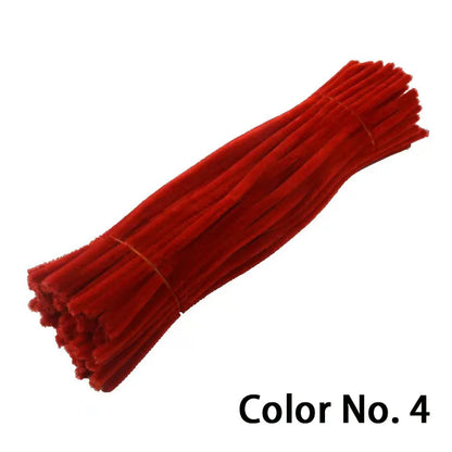 Chenille Stem Pipe Kids DIY Creative Toys Chenille Sticks Cleaners Kindergarten Educational Handmade Material Plush Strips