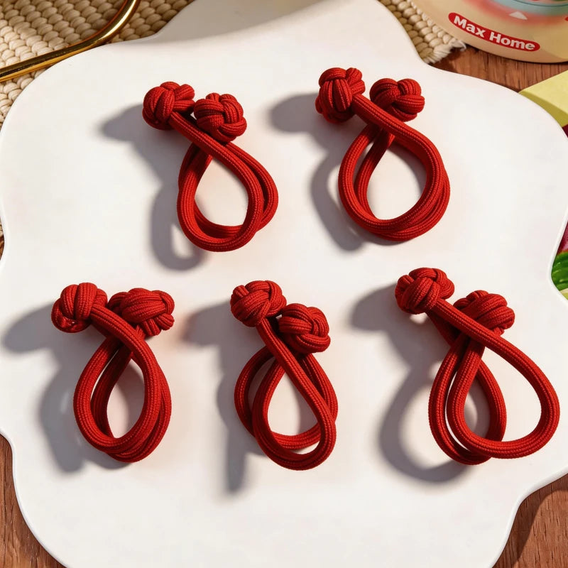Simplicity Stretch Rubber Hair Ties for Women High Elasticity Fashion Girl Head Rope Scrunchie Hair Accessories - 18 5pcs