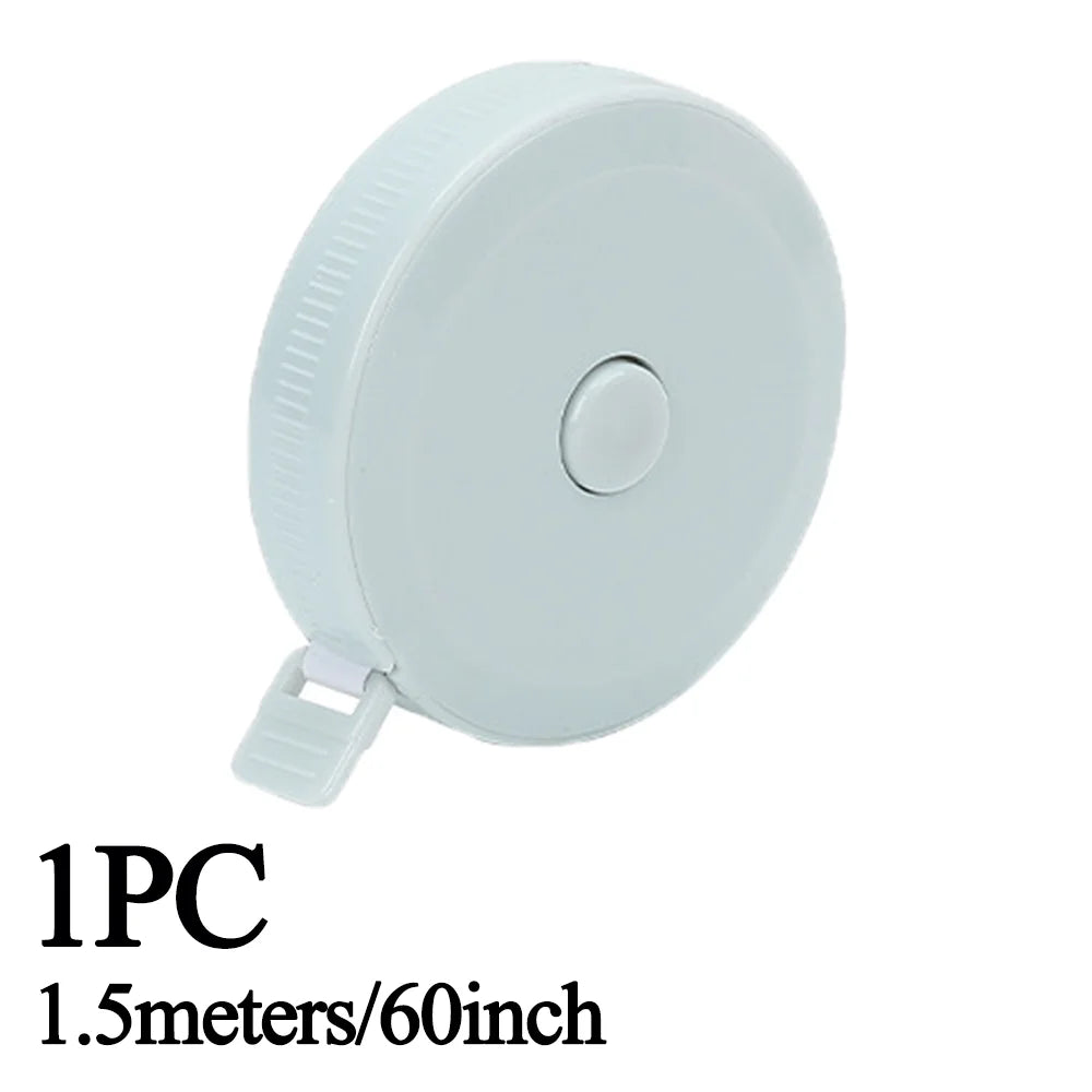 Sewing Tape Measure Dual Sided Retractable Ruler with Push Button Ruler for Weight Loss Medical Body Measurement Tailor Tool 