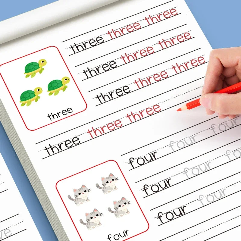 26 Alphabet Practicing Uppercase and Lowercase Letters English Coloring Book Pen Control Training Handwriting Practice Book