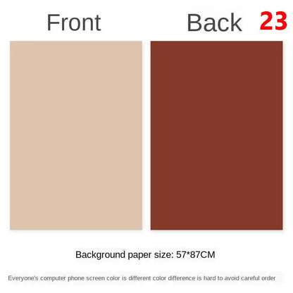 Photography Backdrops Wallpaper 57*87cm 2sides Solid Color Photo Background Props for Photo Studio Newborn Product Photograph