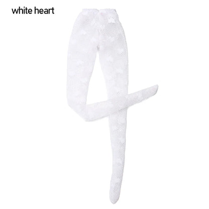 Suits 1/6 Doll Silk Stockings Mini Fishnet Tights Bottoms Socks Elastic leggings Miniature Pantyhose Dolls Accessories Girl G