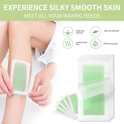 10/20/30/50 Pcs Depilatory Wax Strips For Hair Removal Wax Paper Cold Wax Strips Paper For Face Neck Arm Leg Body Beauty Tool