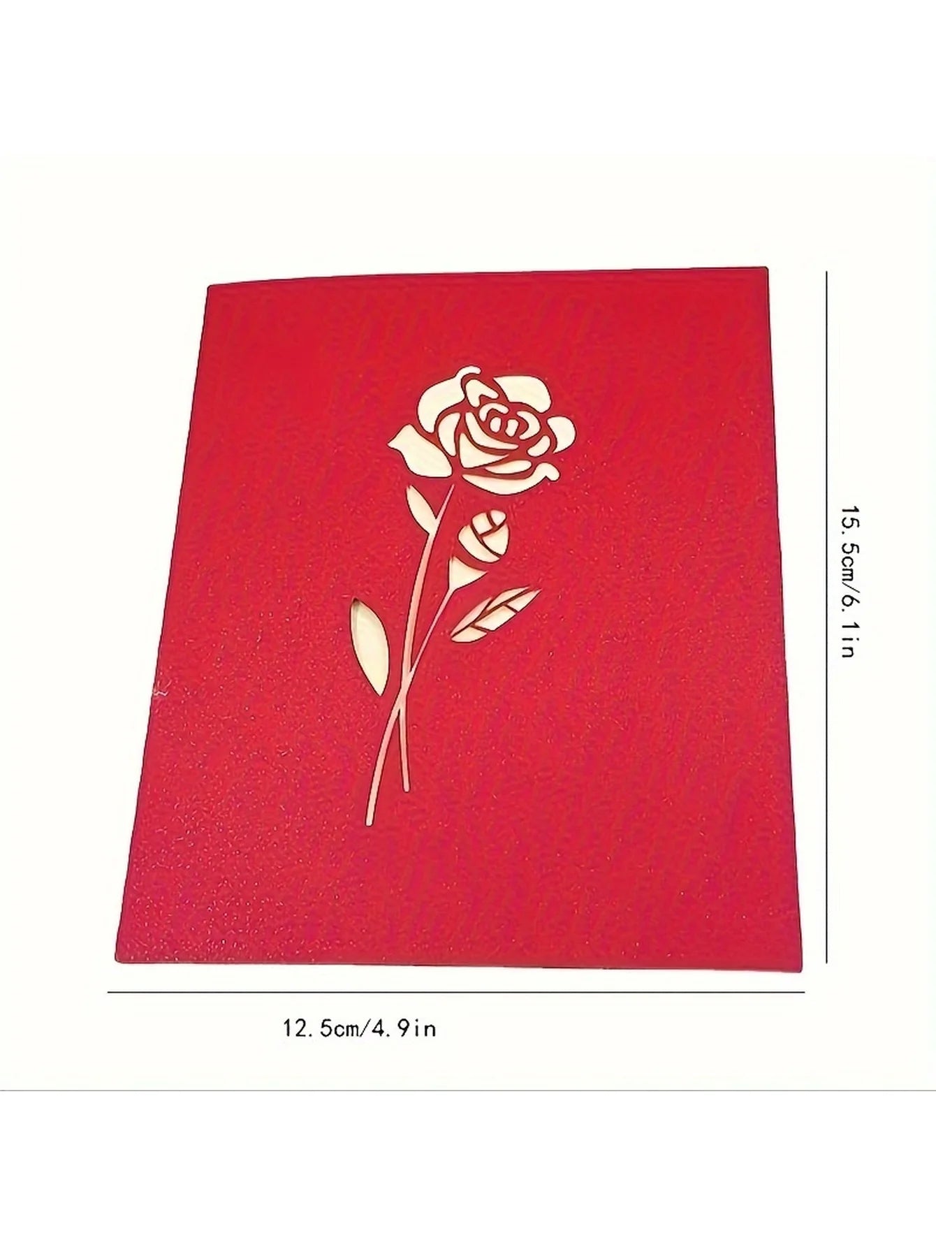 3D Pop-Up Happy Birthday Rose Card - Perfect for Anniversaries, Mother's Day, Weddings - Greeting Women,Youngsters with Envel