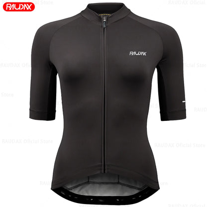 2026 Raudax Cycling Jersey 11 colors Cycling Racing Tops Short Sleeve Cyclist Clothes Shirt Maillot Women Bicycle Bike Wear