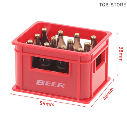 1:12 Dollhouse Mini Beer Drink Bottle Beer Box Drink Box Bar Kitchen Decor Toy