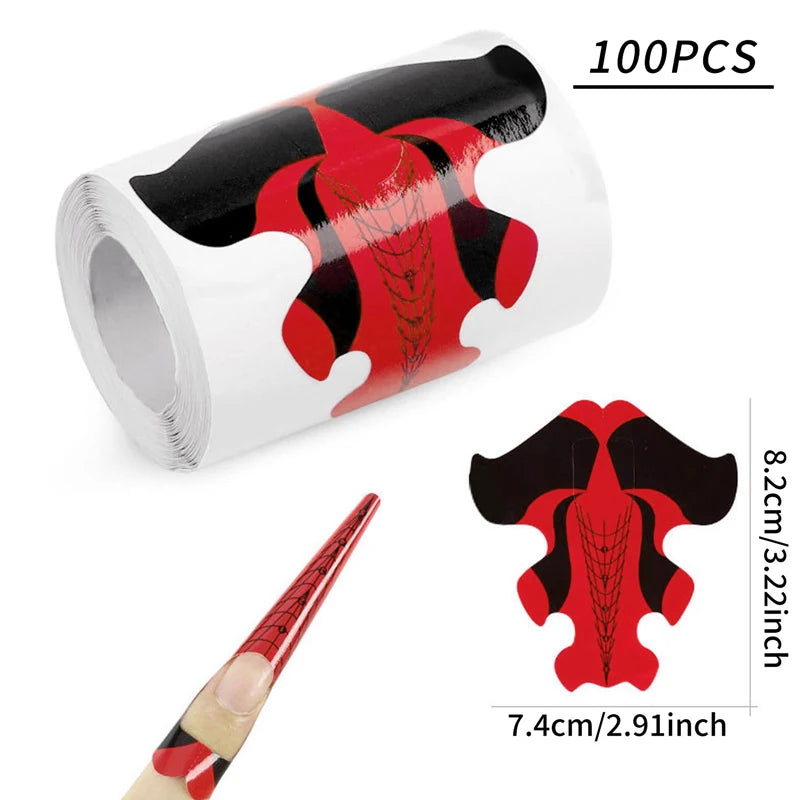 Forms for Extension Nail Molds Gel Paper for Nails Extension Templates Sculptural Shape Forms for Nails Bottom Polygel Sticke