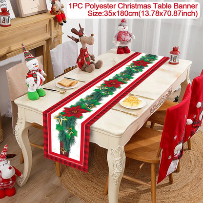 Table Runner Christmas Decoration For Home Decor 2025 Gifts - 2