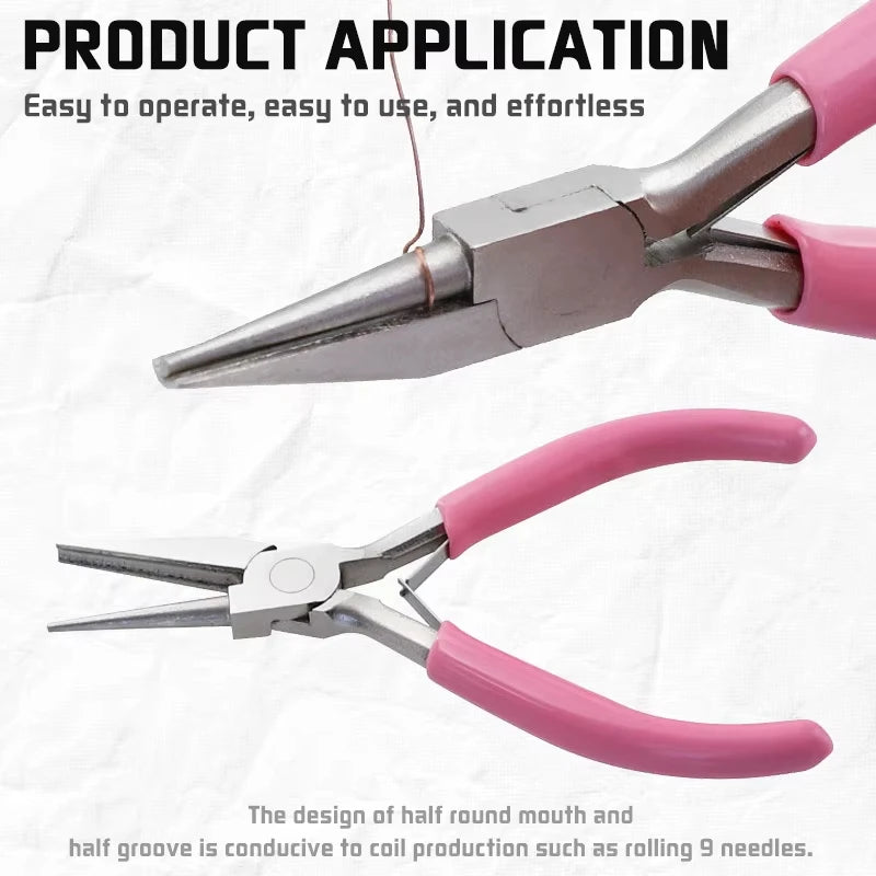 New!!!Professional Jewelry Pliers Beading Pliers Jewelry Repair Craft Supplies for Jewelry Making Pliers Wire Wrapping Tool