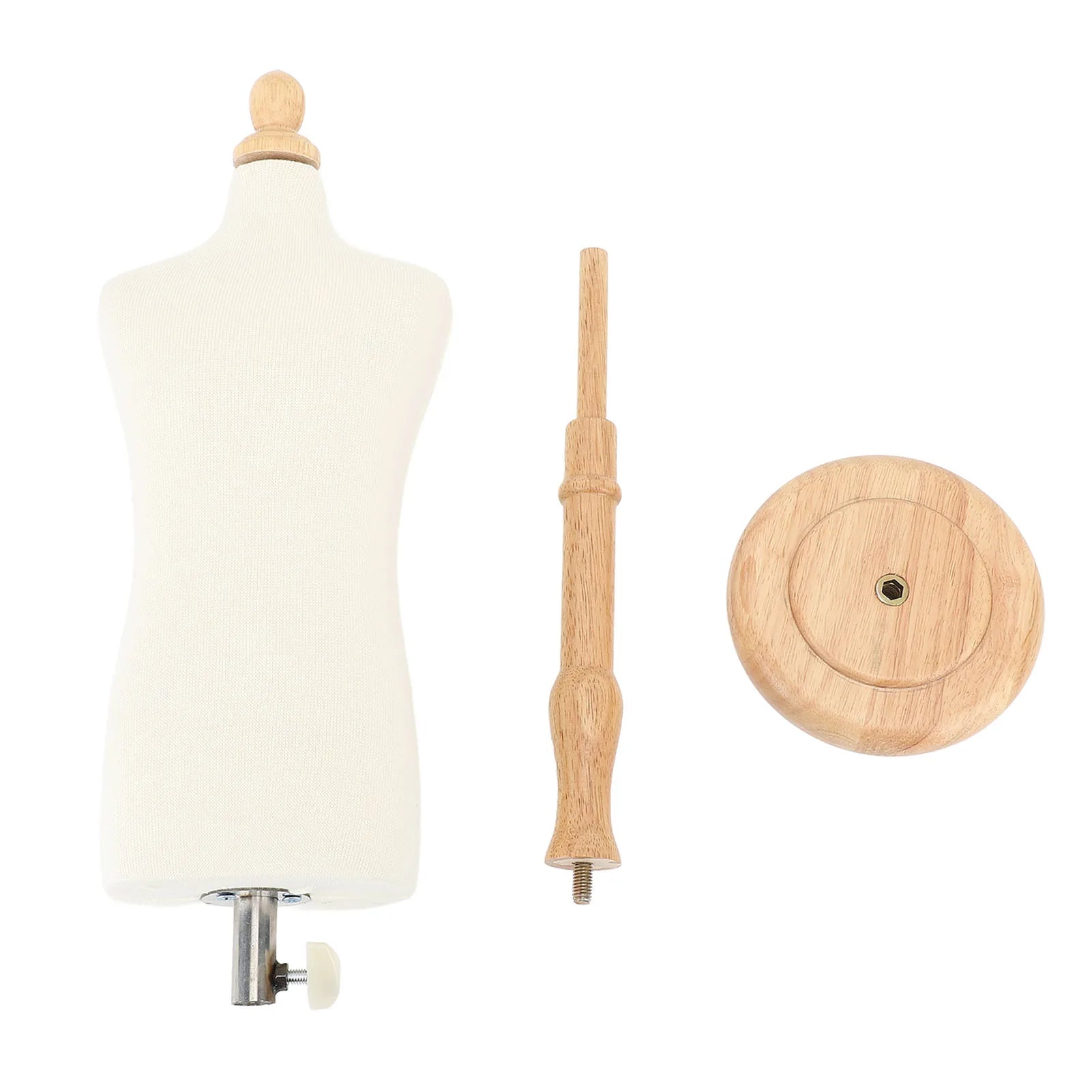 Manikin Torso Elegant Easy Assembly Dress Mannequin Fixable Male Body with Stand for Design