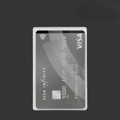 12PCS PVC Waterproof Transparent Card Holder Plastic Card id Holders Case To Protect Credit Cards Card Protector Cardholder B