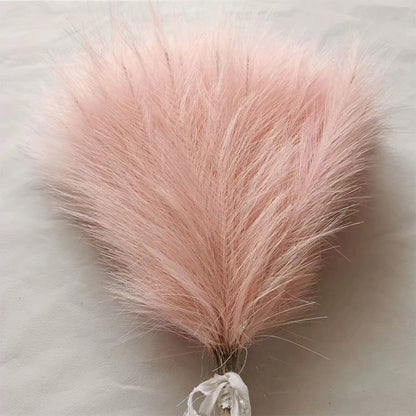 5/10/20PCS Fluffy Pampas Grass Boho Decor Artificial Flower Fake Plant Reed Simulated Party Wedding Home Decoration 42CM - YZ