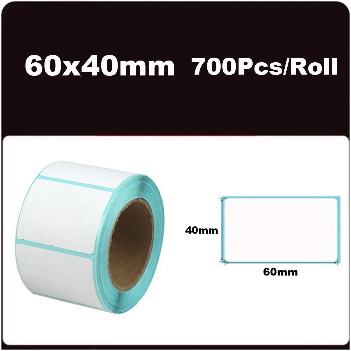700pcs/Roll 40*20/40*30/50*30mm Print Supplies Thermal Label Sticker Paper Waterproof Supermarket Price Blank Label Direct Pr