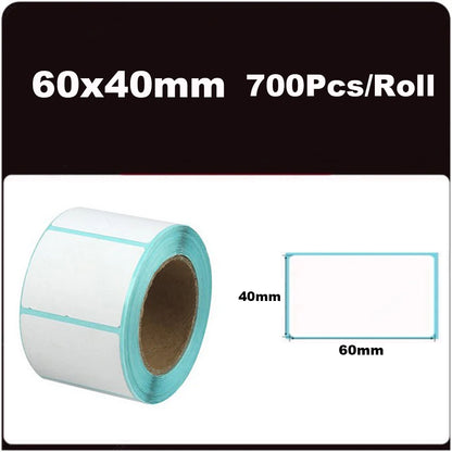 700pcs/Roll 40*20/40*30/50*30mm Print Supplies Thermal Label Sticker Paper Waterproof Supermarket Price Blank Label Direct Pr