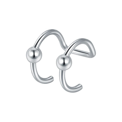 1PC Stainless Steel Fake Nose Ring Hoop Septum Rings Non-Pierced C Clip Lip Ring Earring Fake Nose Piercings Women Body Jewel