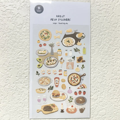 Korean Import Suatelier Baking Bread Cake Desserts Food Stickers Scrapbooking Diy Journal Stationery Sticker Deco School Supp