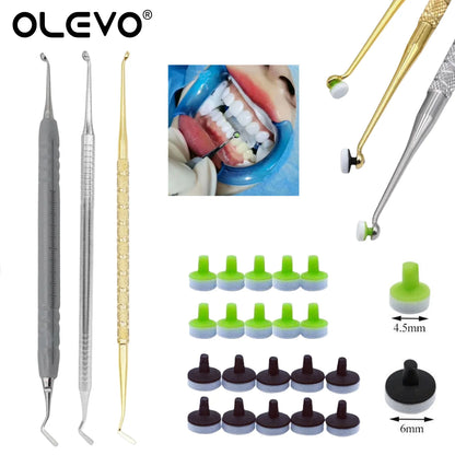 Dental Composite Resin Kit Filling Molding Tools Materials Quick Foam Pad Light Cure Holder Handle Spatula Dentistry Instrume
