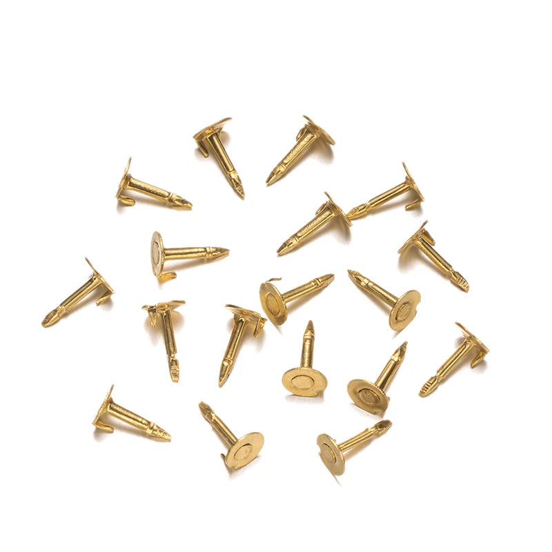 100pc Metal Locking Pin Back Brooch Badge Holder Lapel Base For DIY Jewellery Material Making Supply Craft Accessories Handma