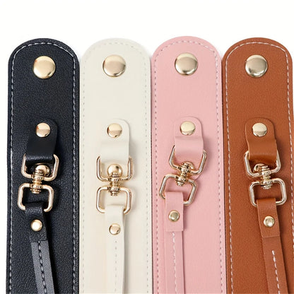 Vintage Leather Glove Holder Strap With Clasp Leather Towel Holder For Handbag Glove Strap For Hat Outdoor Camping Women