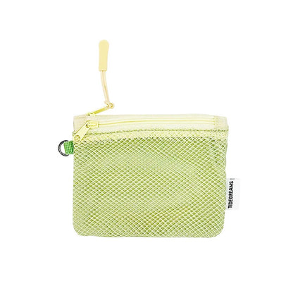 Travel Makeup Storage Bags New Mesh Coin Purse Simple Portable Mini Bag Multi-purpose Square Bag Double-layer Zipper Card Hol