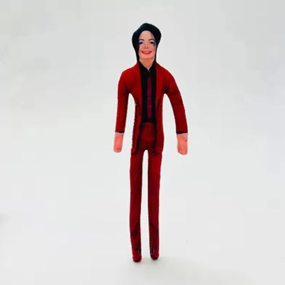 New Style Michael Jackson Cosplay Prop Doll Plush Stuffed Figure Dolls Room Decoration Abstract Joint Mobility Props Gift