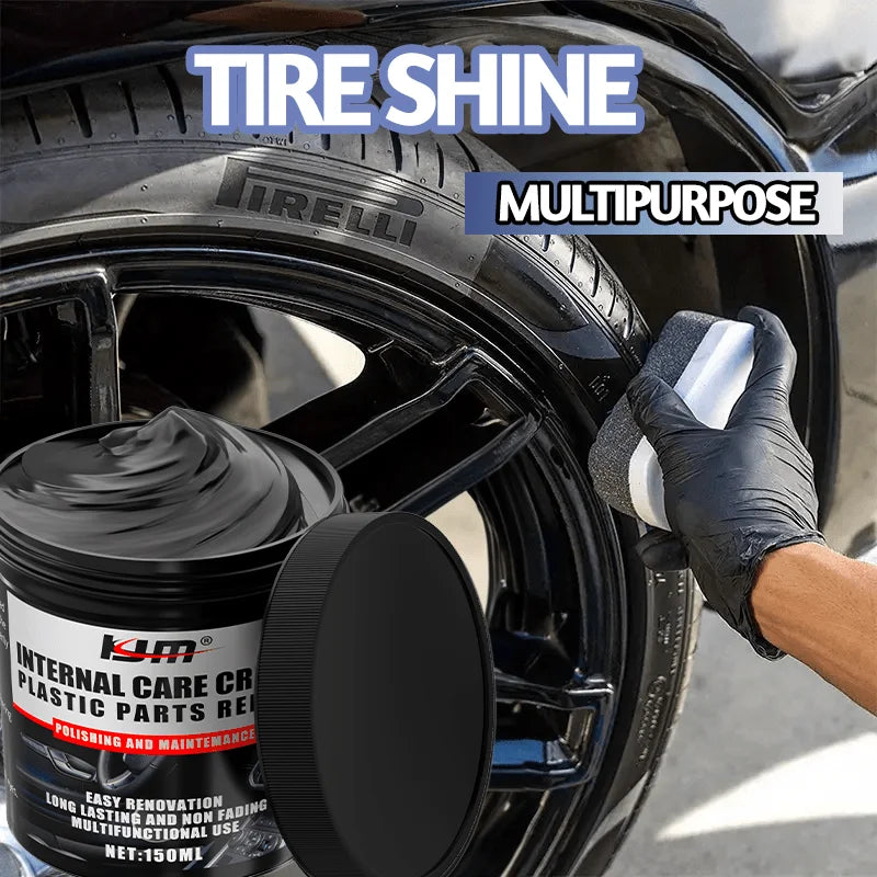 NEW Car Bumper Repair Paste - Restores Artificial Leather with Plastic, Enhances Black Effect, Car Polishing with Refurb Coat
