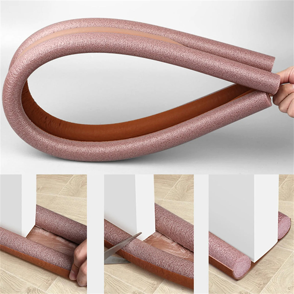 Door Draft Stopper 36inch Under Door Draft Noise Blocker Window Breeze Blocker Adjustable Door Sweeps Draft Seal Window Seale