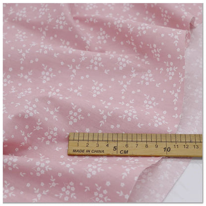160cm*50cm Pure cotton twill fabric cotton cloth cotton floral 1.6 meters wide pastoral plaid DIY pink fabric