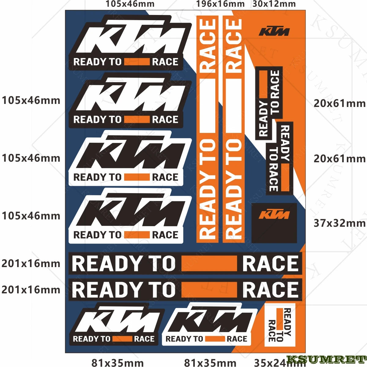 Vinyl For Ktm Motorcycle Sticker Decal - Style 10